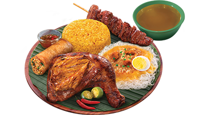 Chicken Inasal & 1 pc Pork BBQ Solo Fiesta