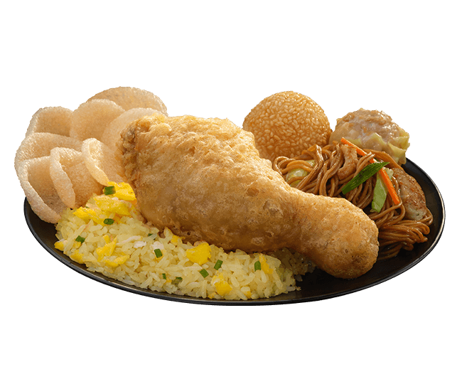 Chinese-Style Fried Chicken Lauriat